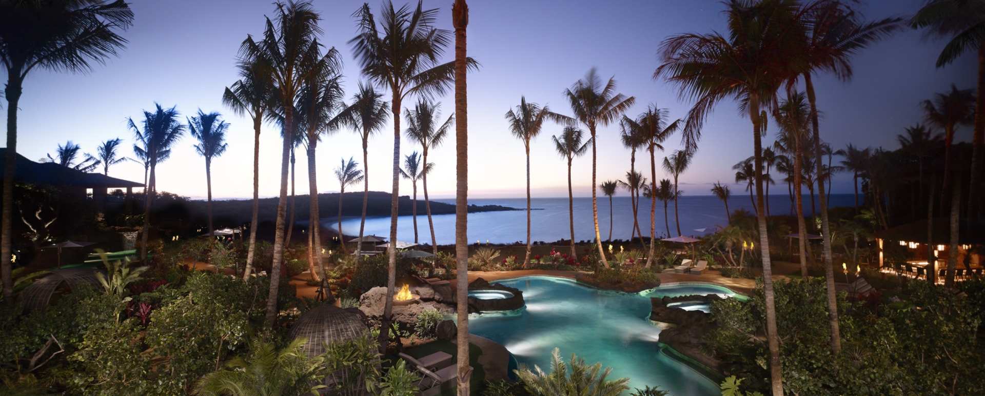 Pool in Evening at Four Seasons Lana'i at Manele Bay