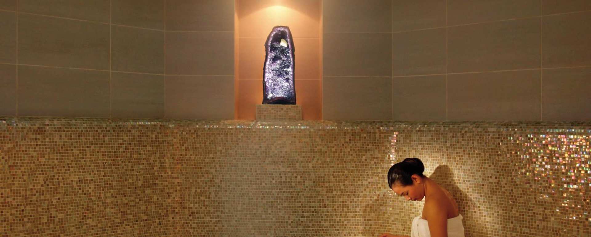 Amethyst crystal steam room - Mandarin Oriental Central Park
