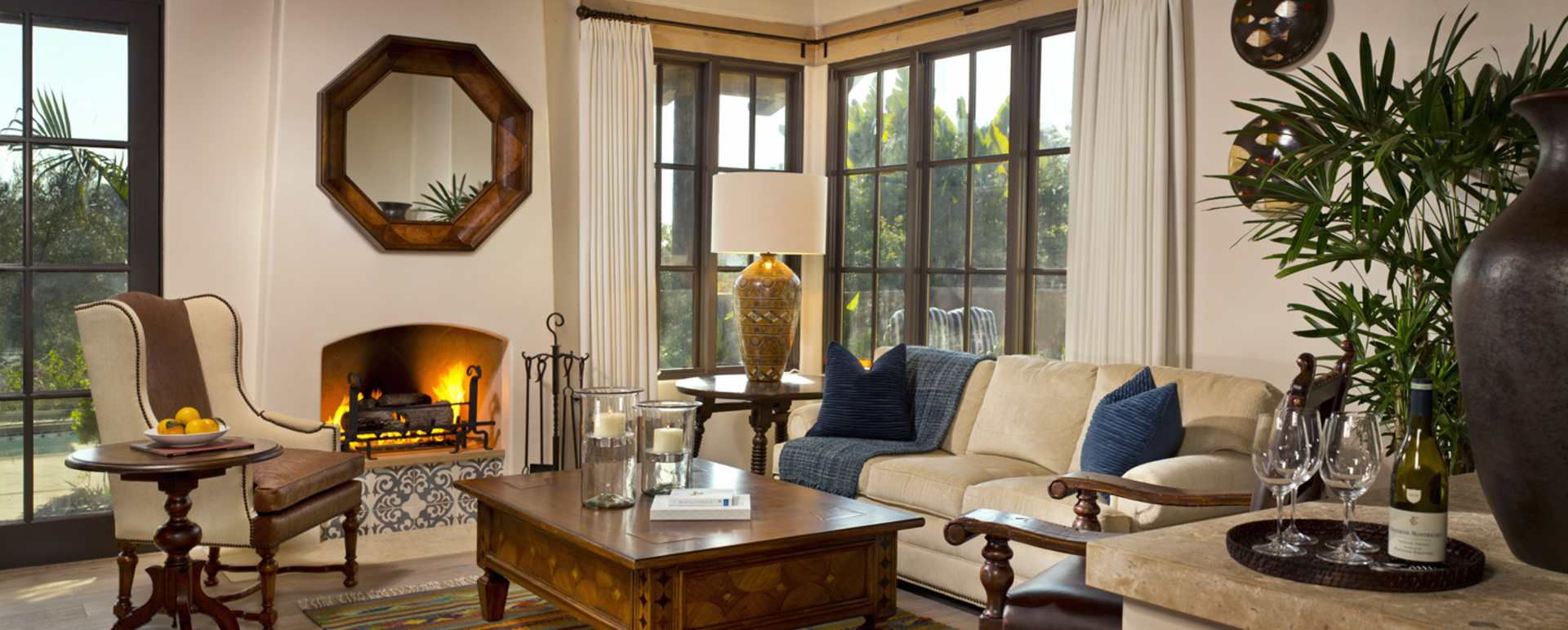 Casita Suite Living Room - Rancho Valencia