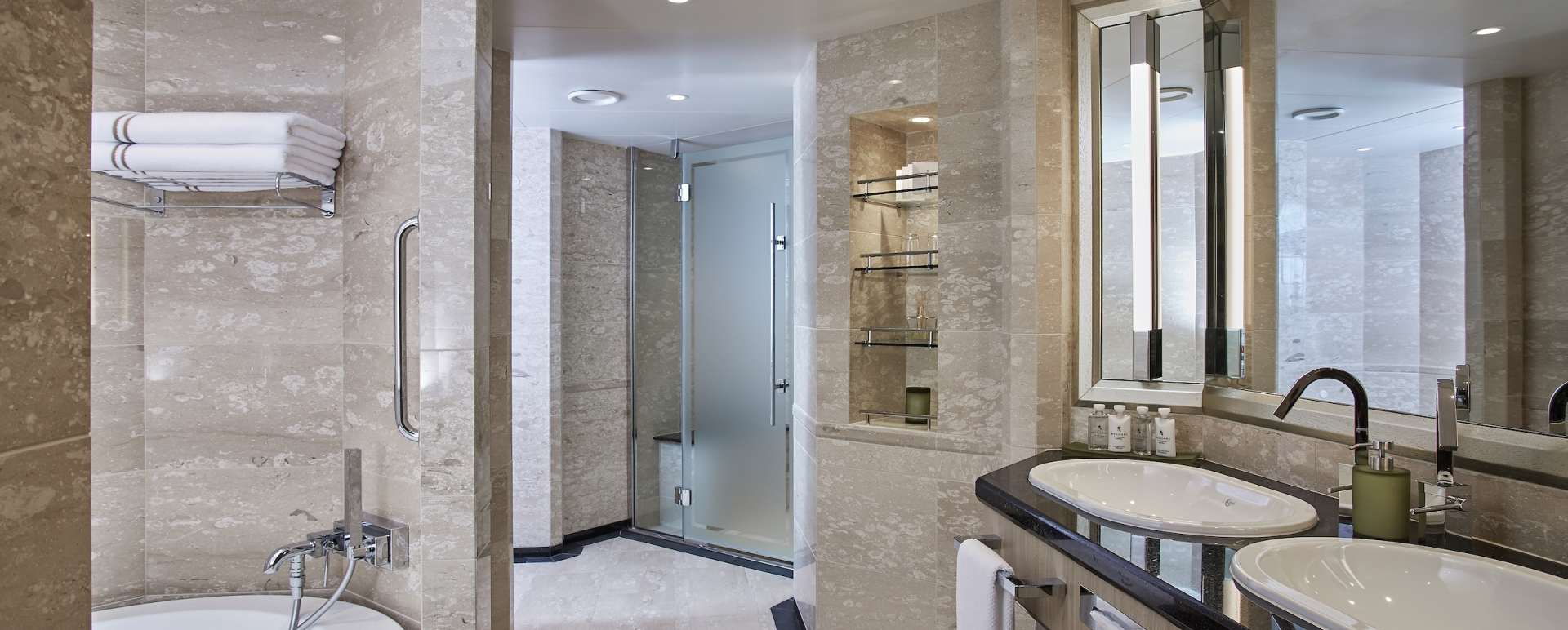 Bathroom on the Silver Muse 