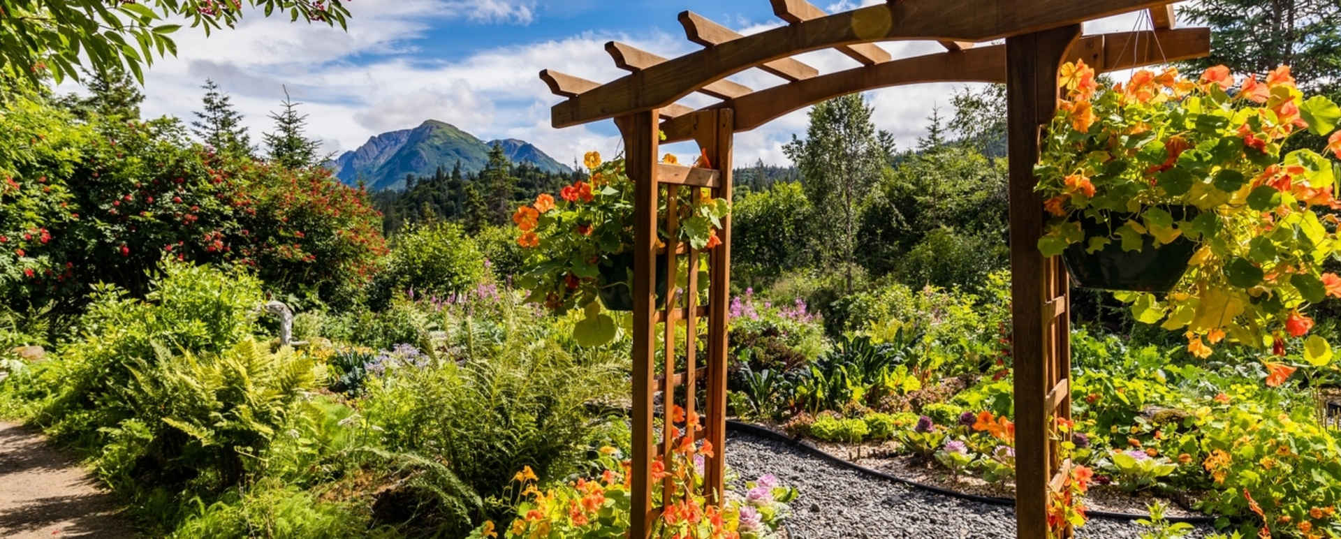 Stillpoint Lodge garden gate 