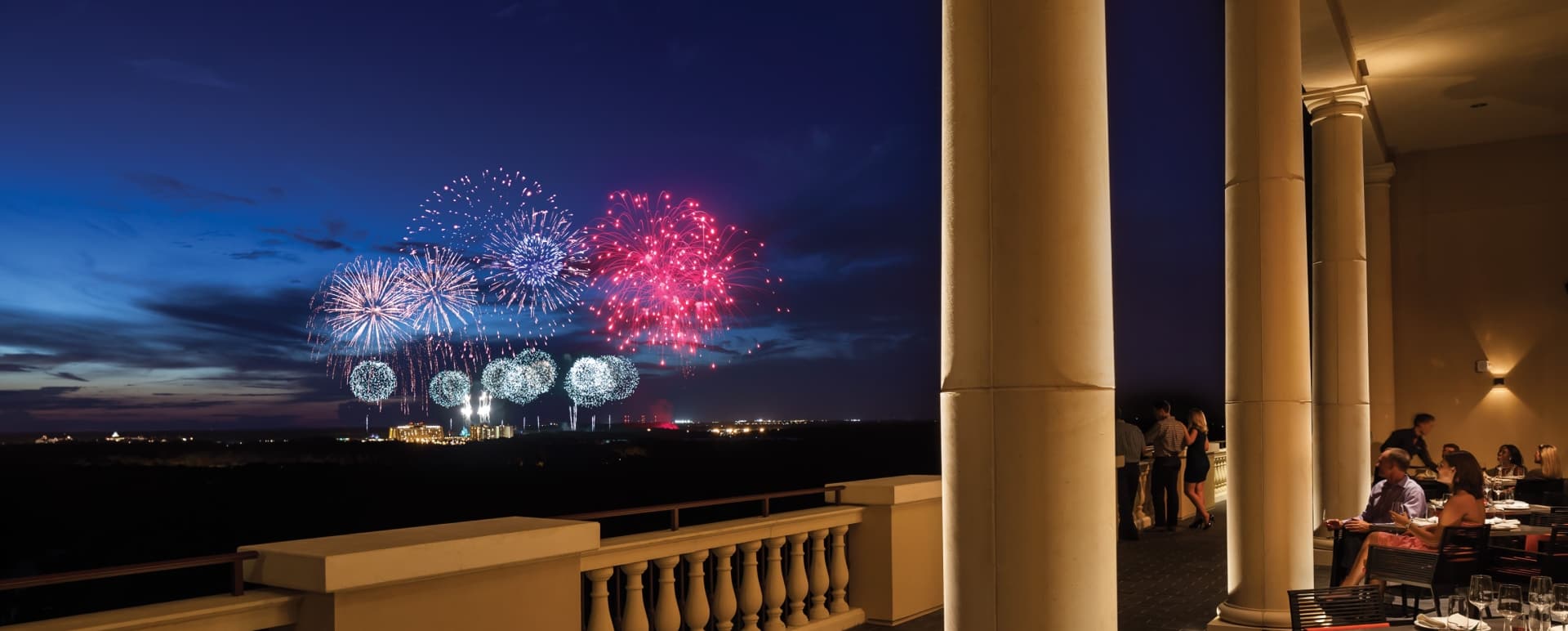 Disney fireworks from Four Seasons Orlando - Ultimate Family Tour of Florida