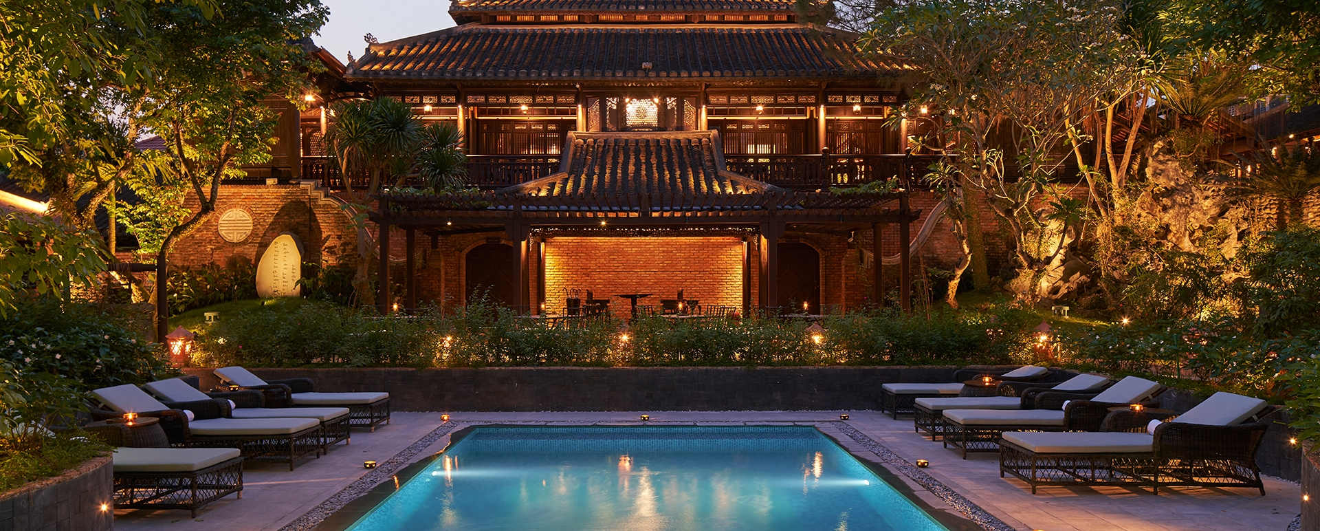 Pool View - Ancient Hue Garden Houses  