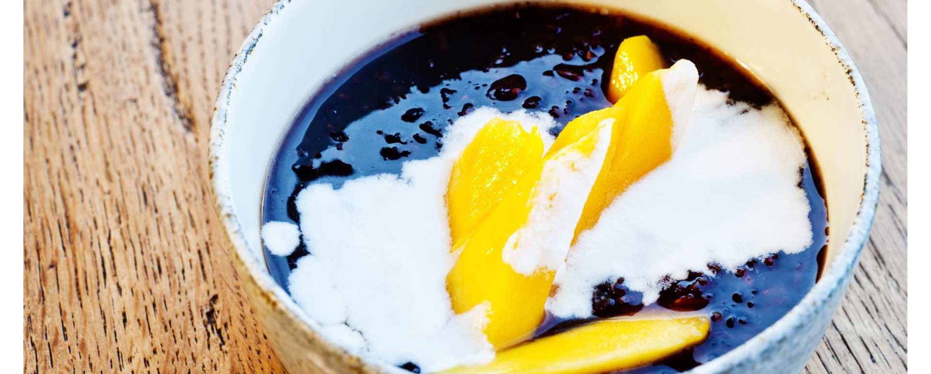 Black Sticky Rice with Mango - Aqua Mekong