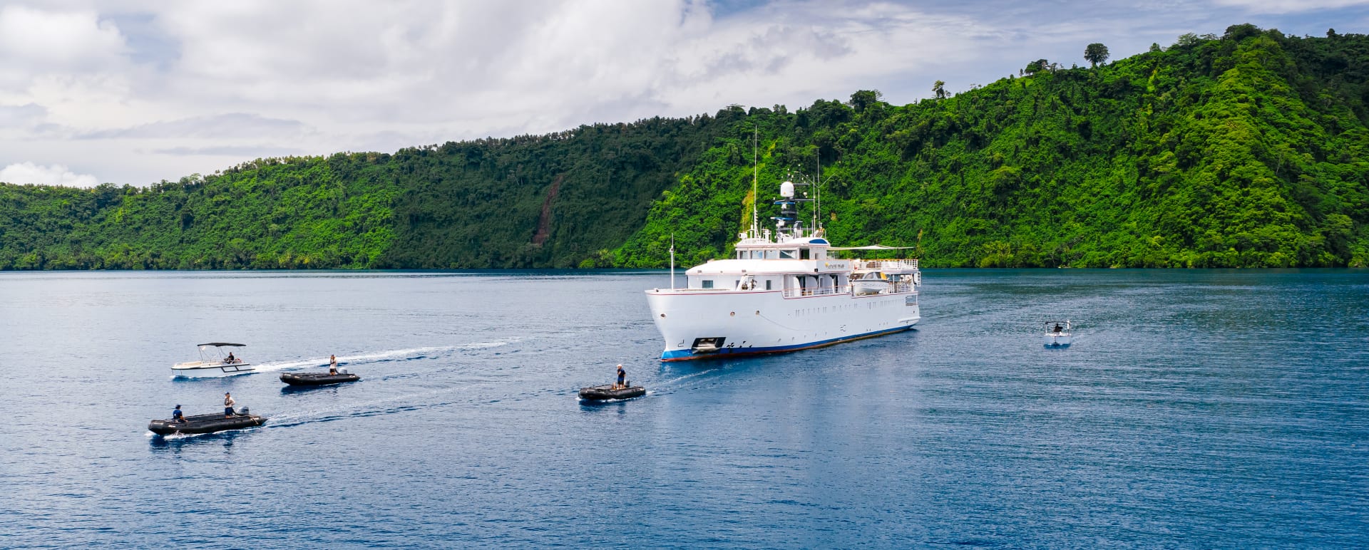 Exterior with Zodiacs 