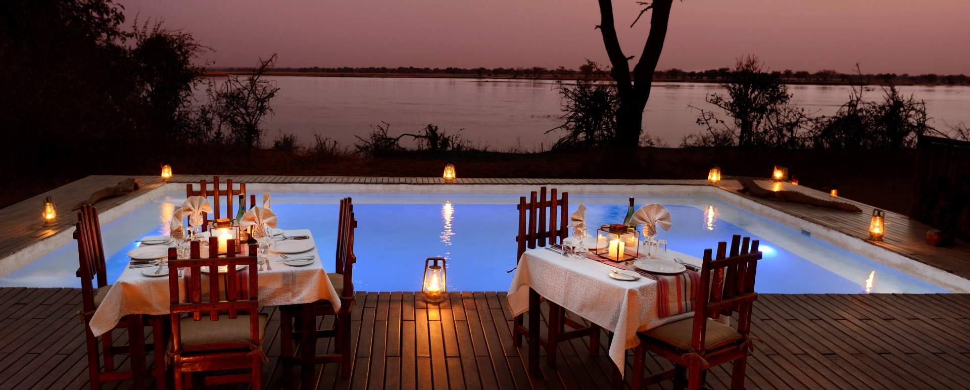 Private Pool Dinners - Chiawa Camp