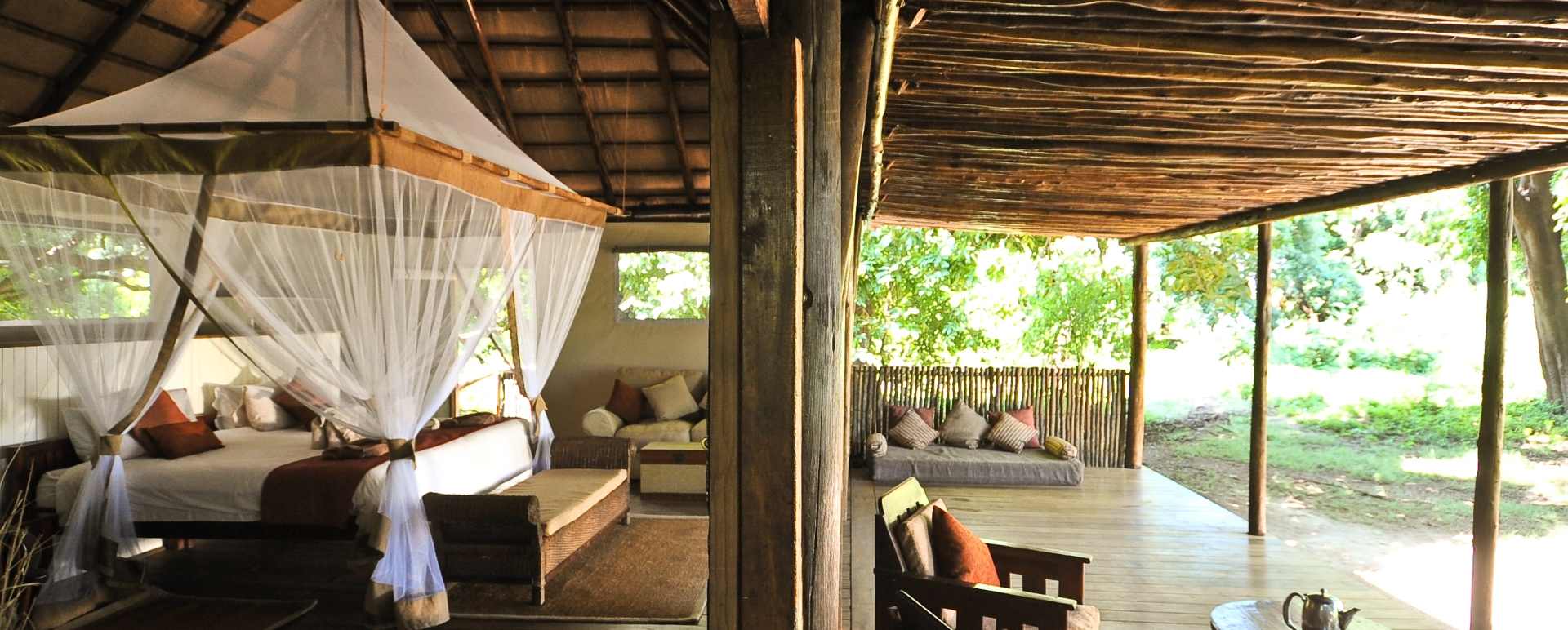 Tented Chalet Interior - Chiawa Camp