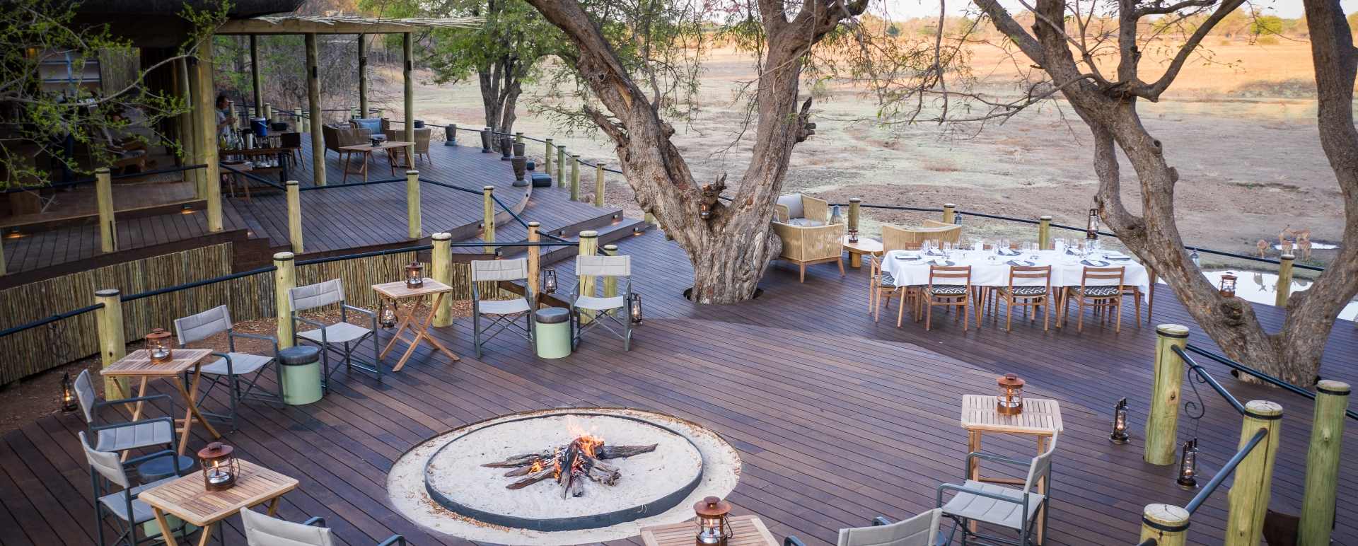 Fire pit area 