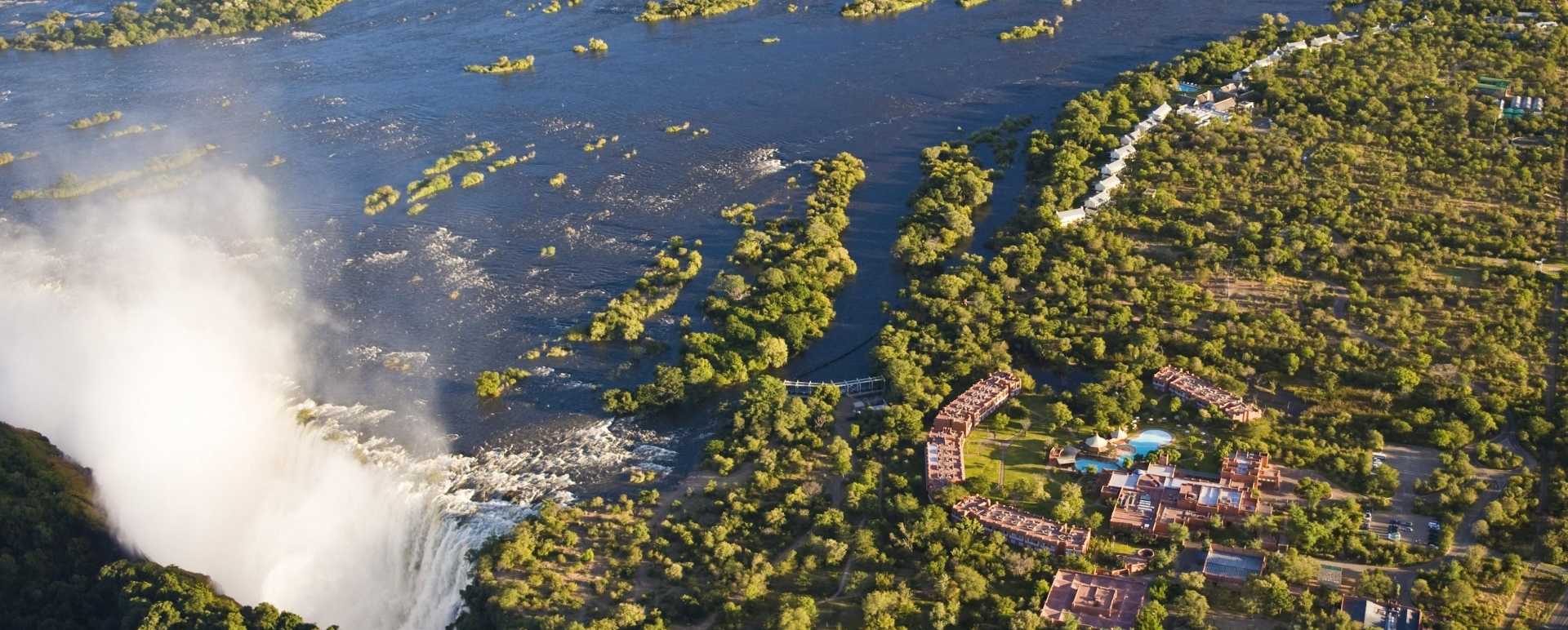 Aerial view of The Royal Livingstone 