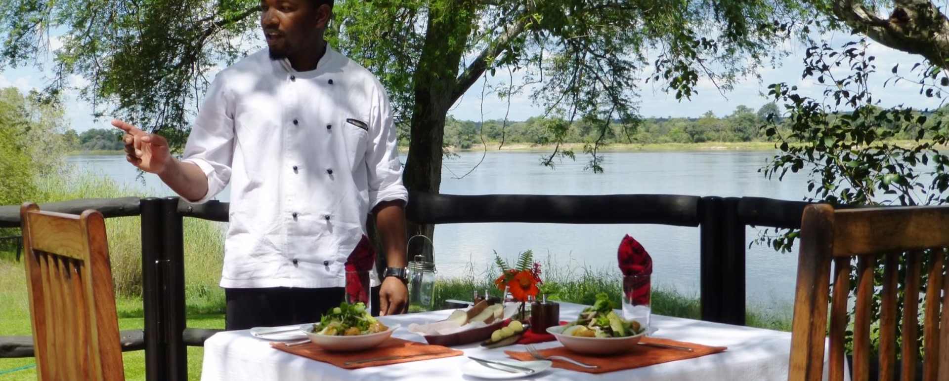 Lunch overlooking the Zambezi  - Waterberry Zambezi Lodge