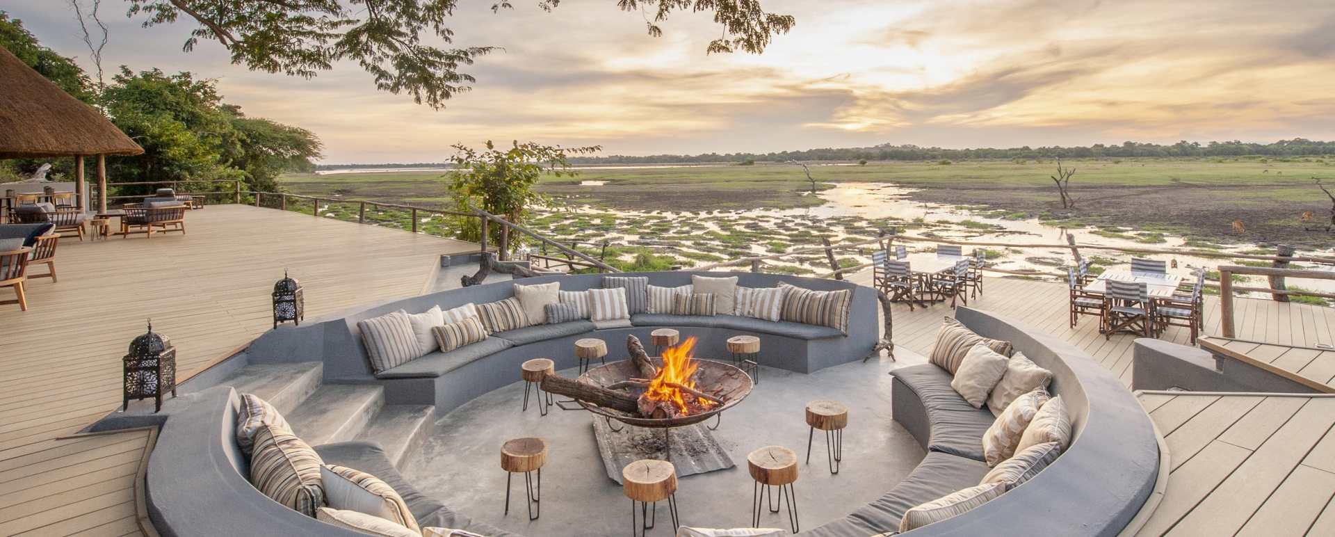 Kafunta River Lodge Fire Pit 