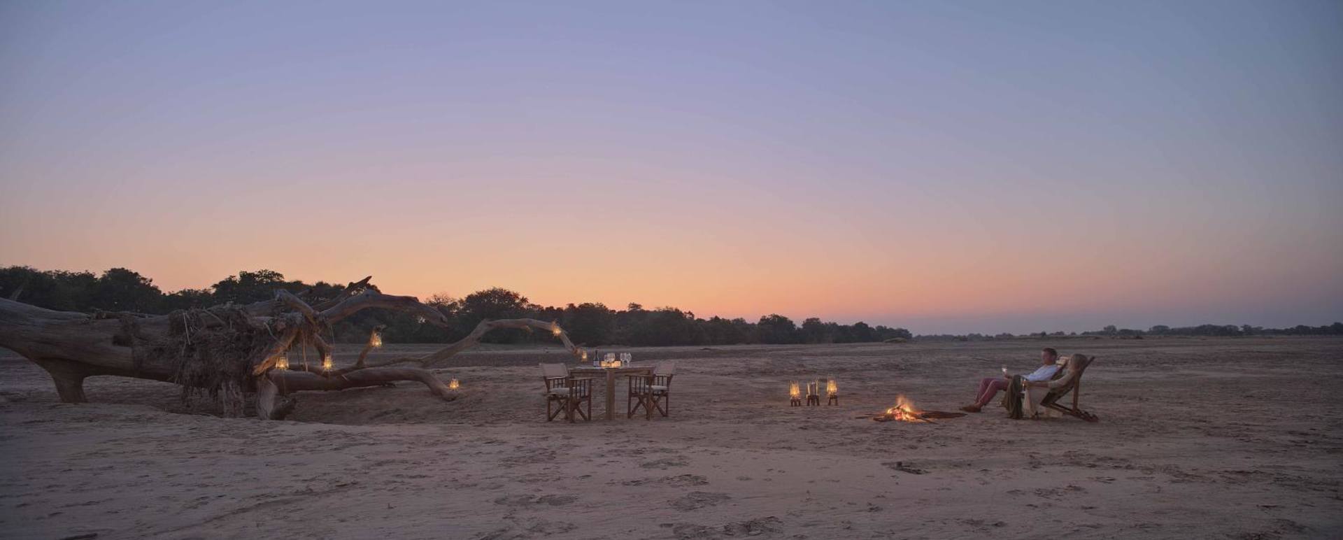 Sundowners in the Riverbed - Ultimate Zambia and Malawi
