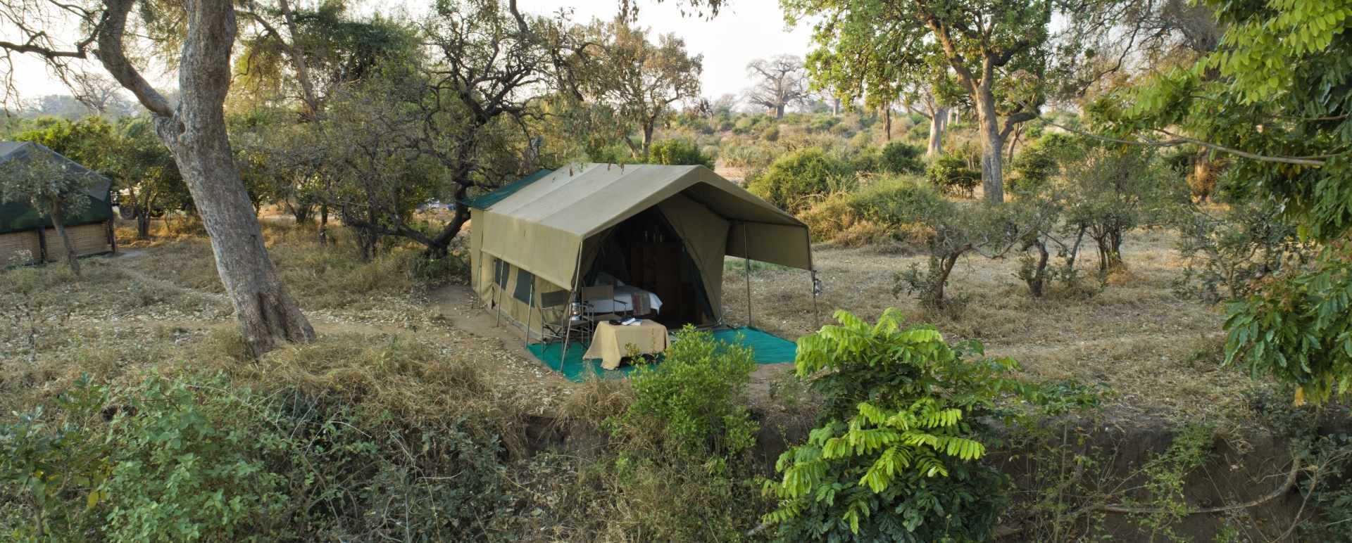 Tent exterior 