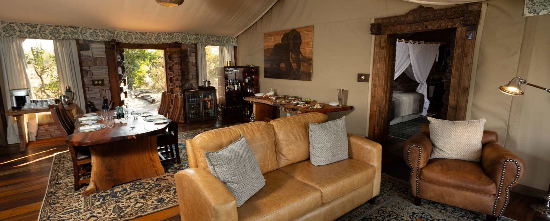 Family Tent Lounge Area 