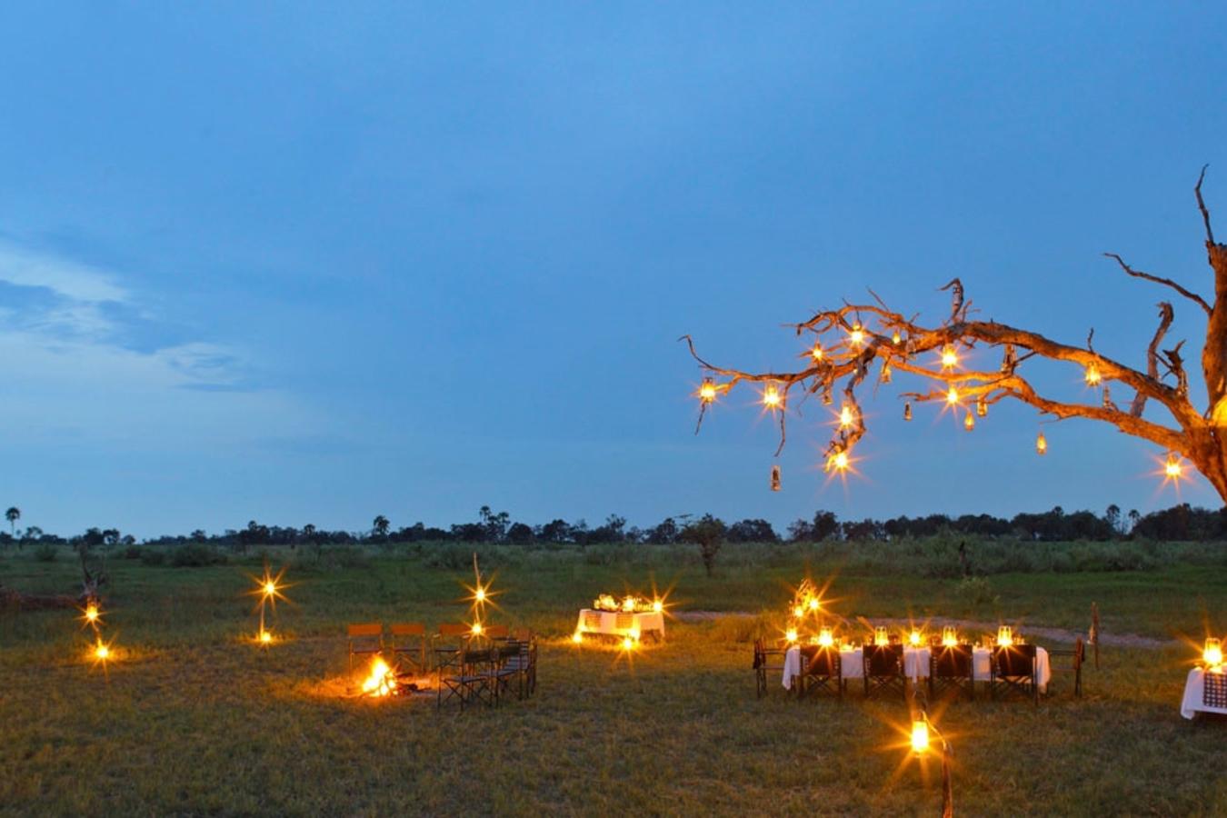 Outdoor dining - Okavango Delta and Moremi