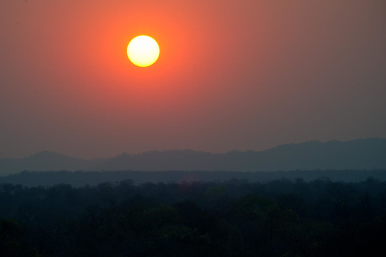 Sunset over Majete