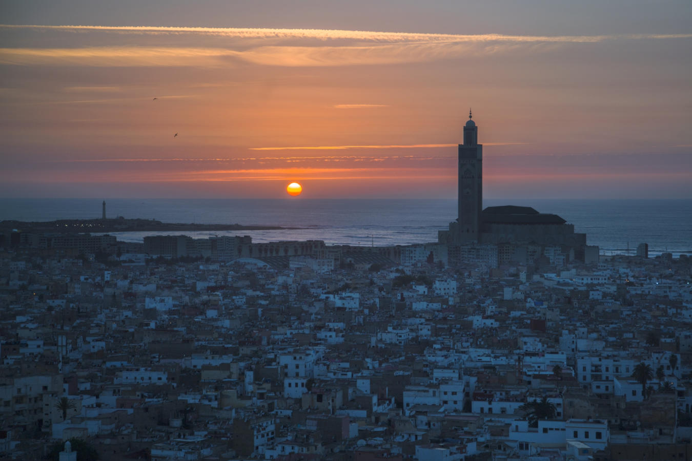 City at sunset - Casablanca