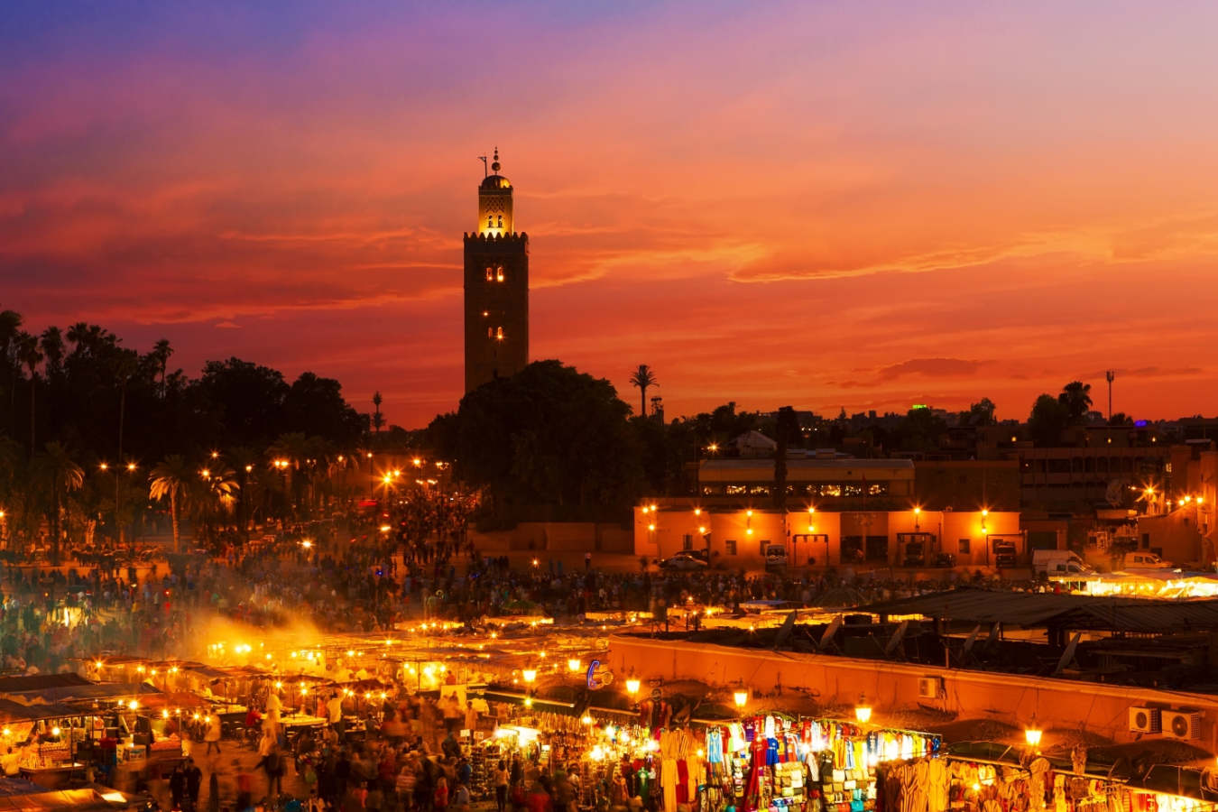 Djemaa El Fna at night - Marrakech