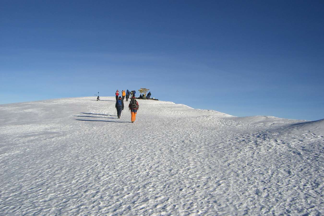 Reaching summit - Kilimanjaro