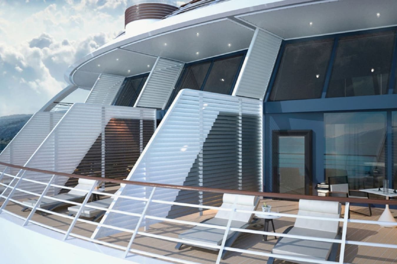 Outside view of the suites 