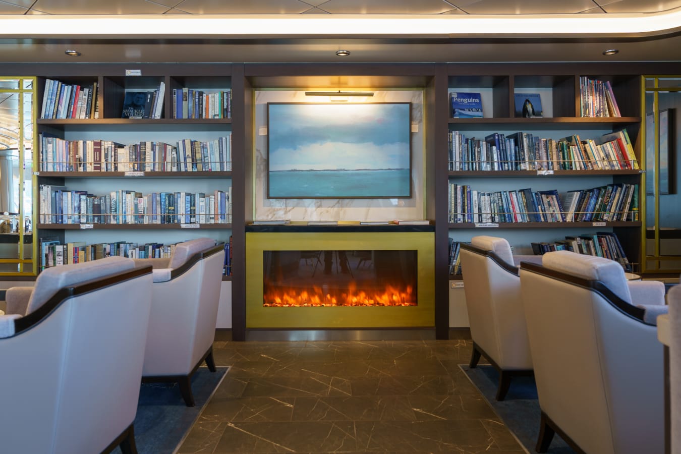 Library Fireplace 