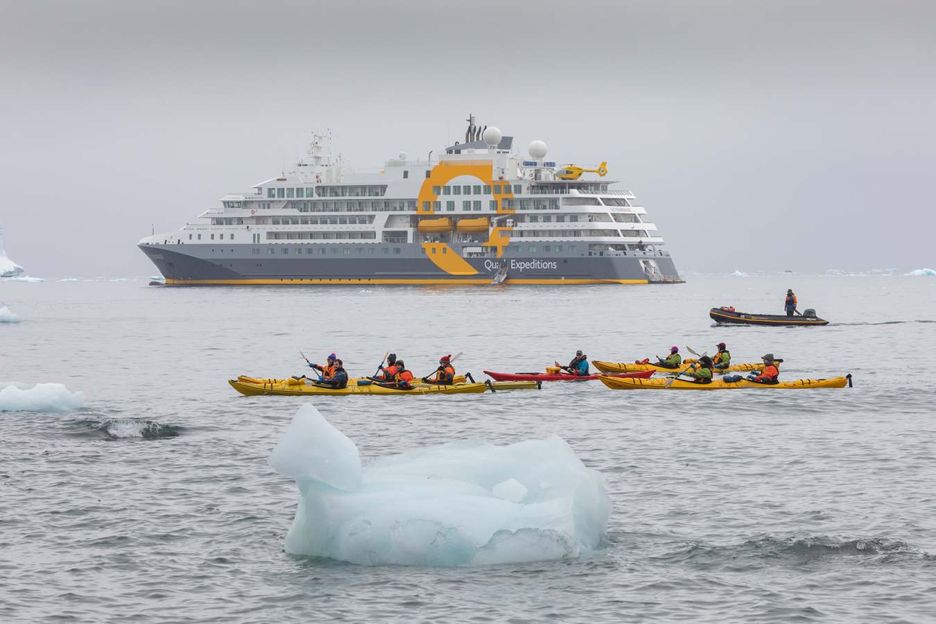 Kayaking from the boat