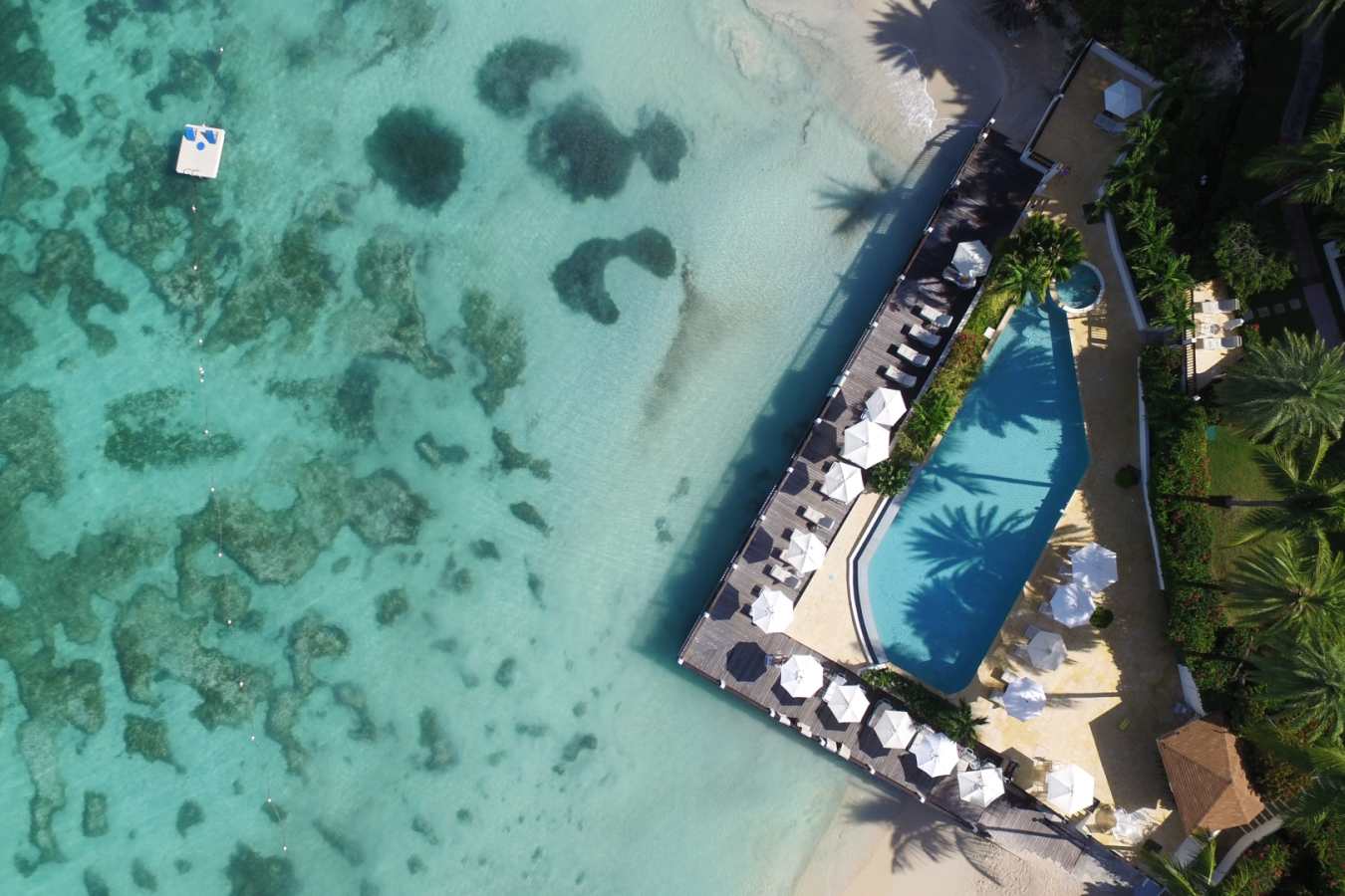 Blue Waters - Aerial of Beach Pool  