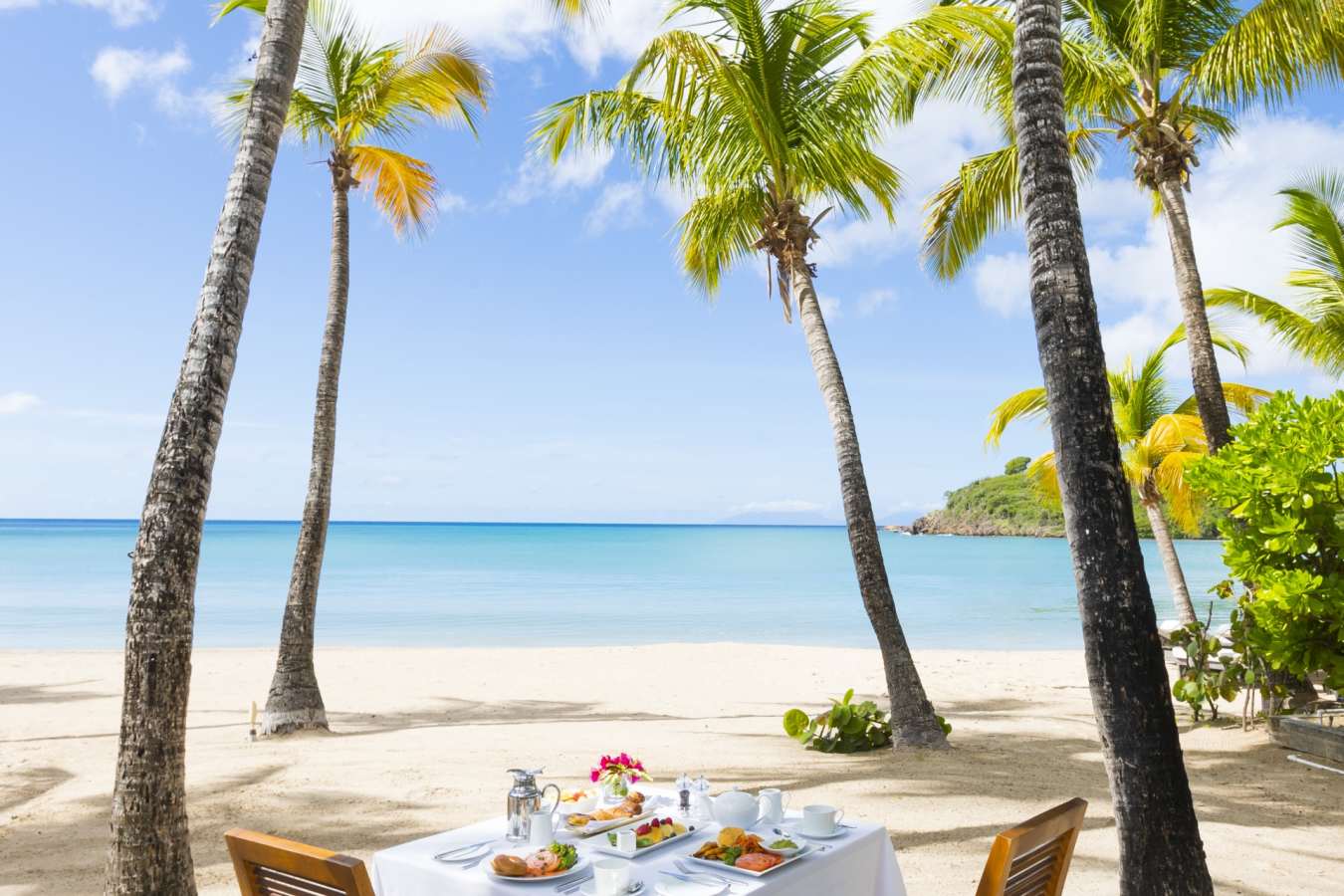 Carlisle Bay Dining on the beach
