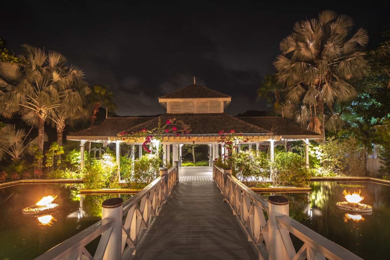 Carlisle Bay entrance by night