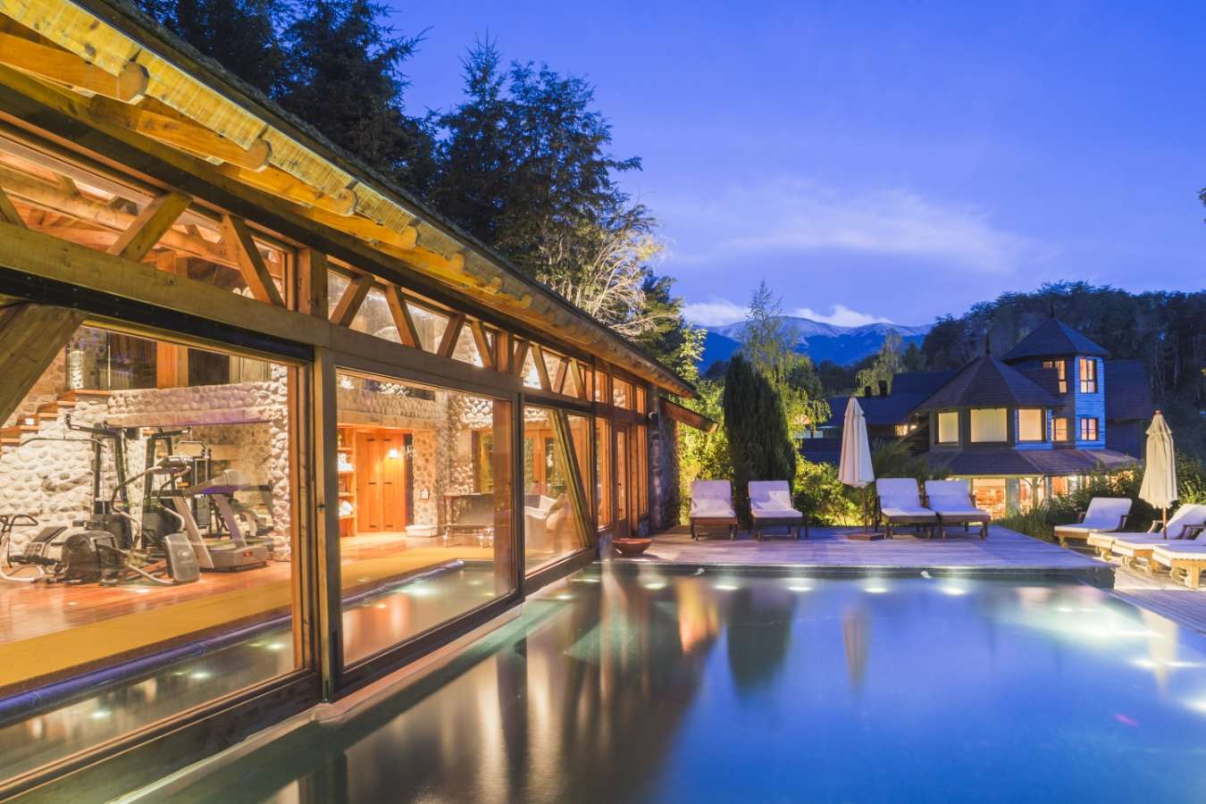 Pool, gym and spa - Hosteria Las Balsas