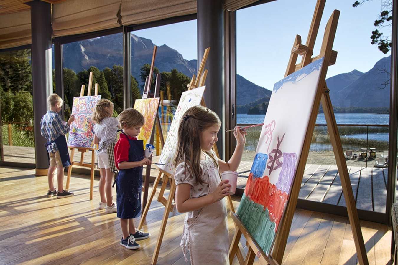 Painting at Llao Llao  