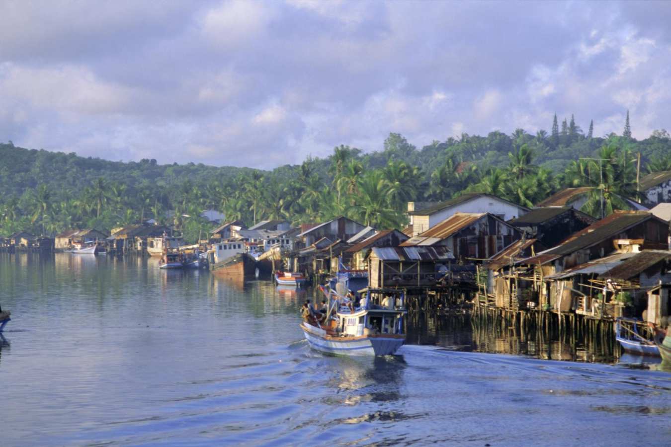 Village in Phu Quoc on the water