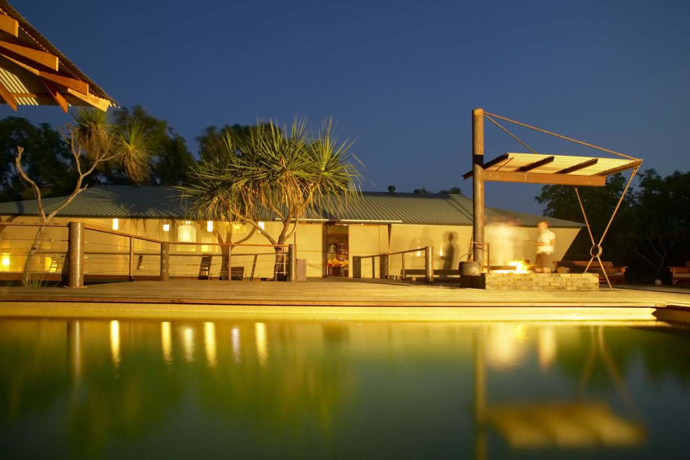 Pool by Night - Bamurru Plains