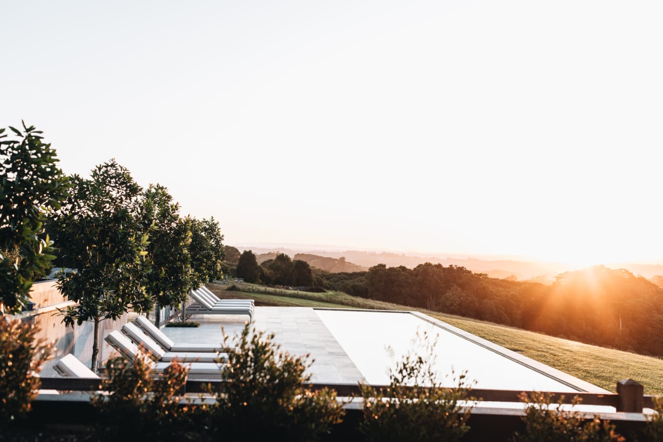 Pool View at Sunrise