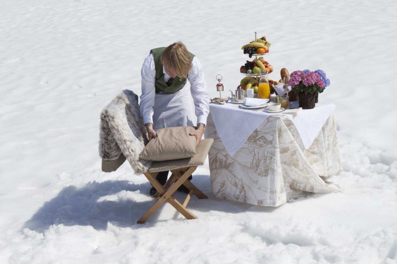 Breakfast in the snow - Hotel Kristiania
