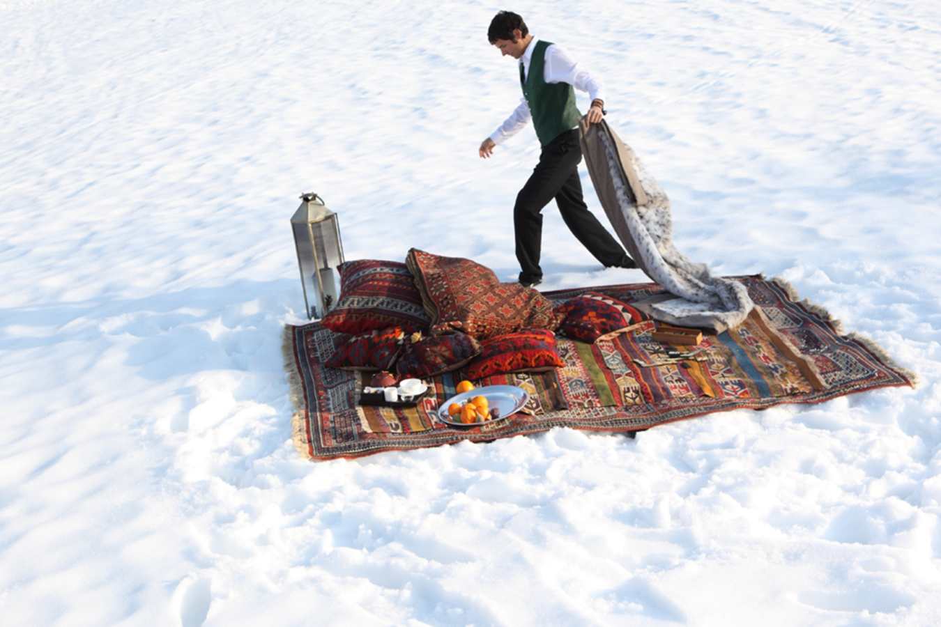 Picnic in the snow - Hotel Kristiania