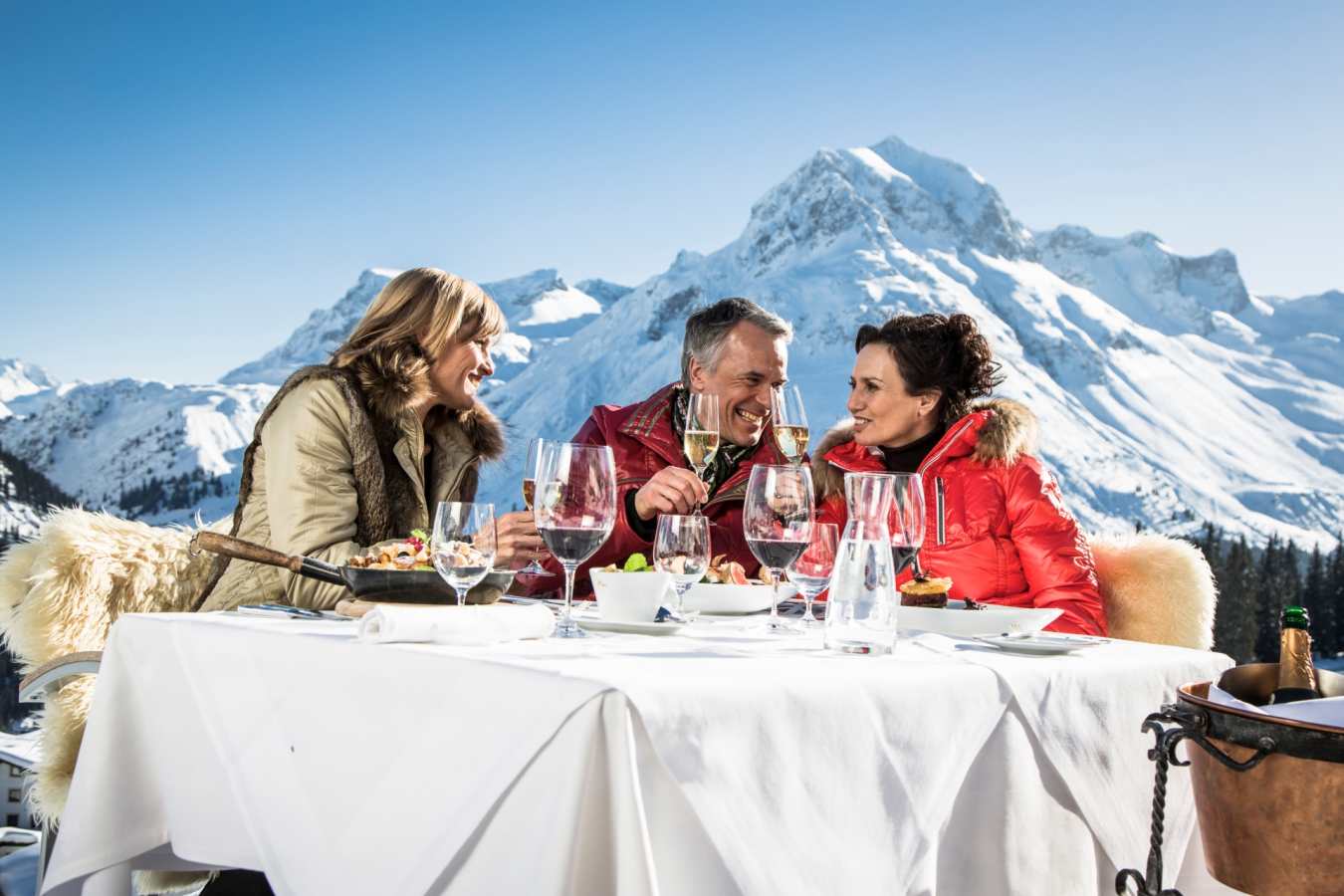 Slopeside dining in Lech-Zurs