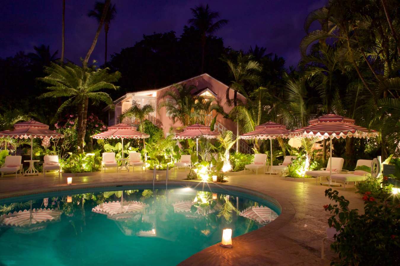 Pool at Night - Cobblers Cove