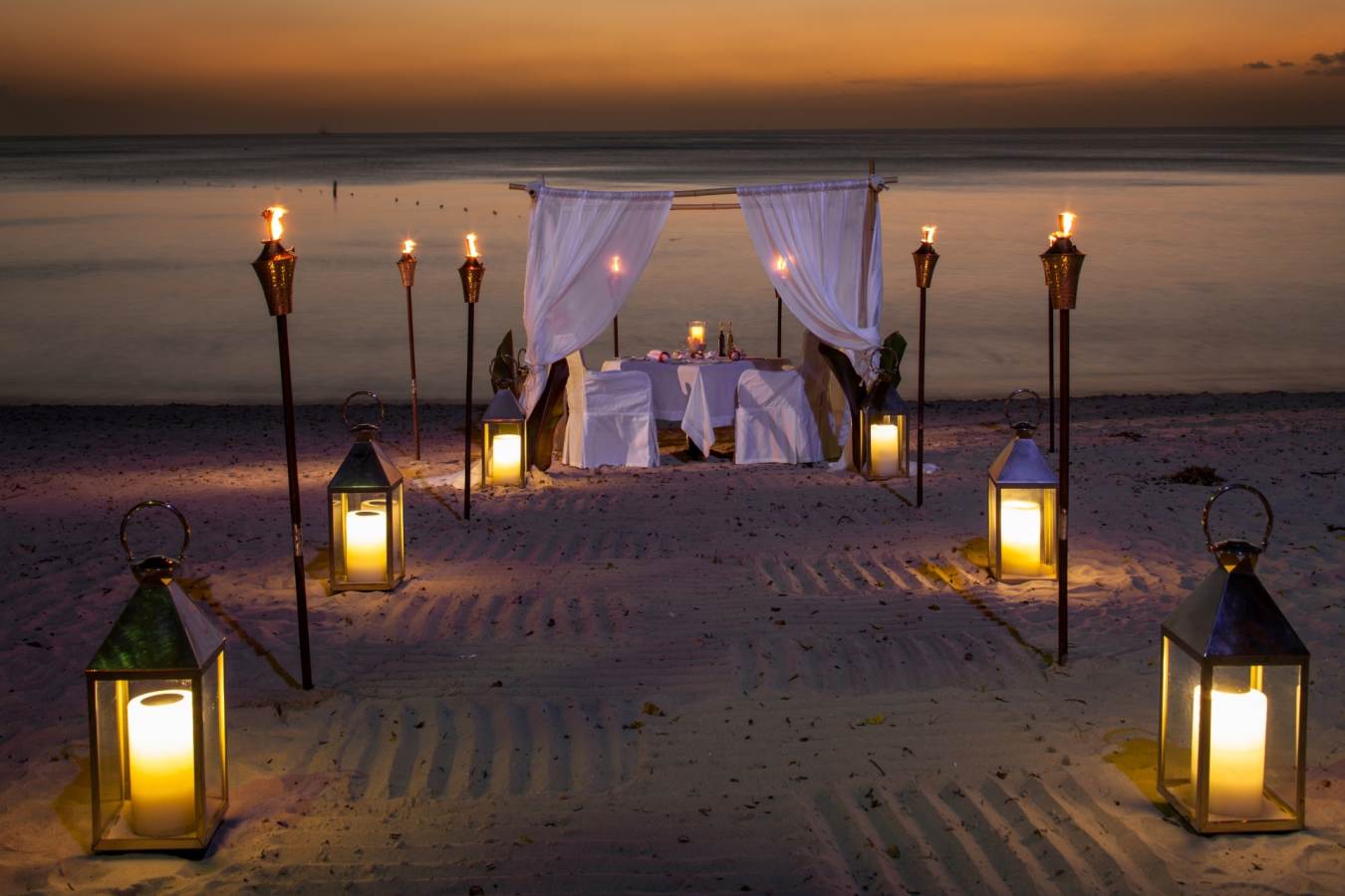 Dinner on the Beach - Sandy Lane