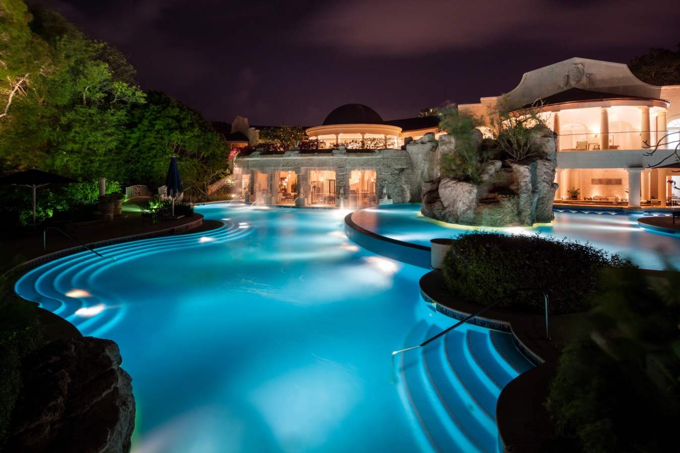 Pool at Night - Sandy Lane