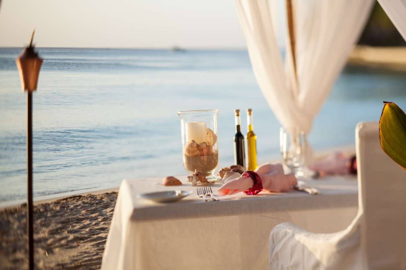 Dinner on the Beach - Sandy Lane