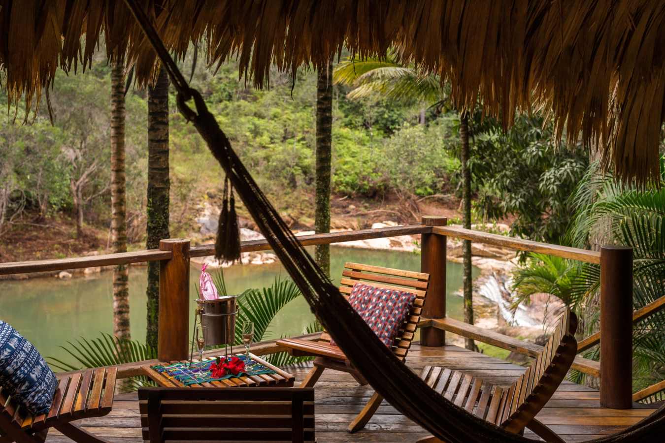 Cabana terrace - Blancaneaux Lodge
