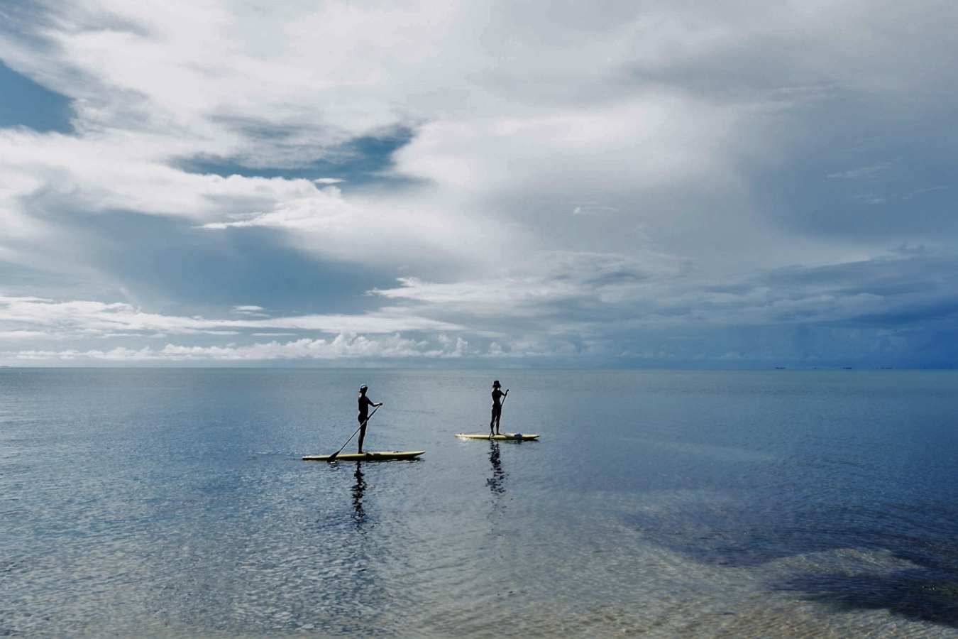 Paddleboarding at Naia - Guatemala & Belize for the Family