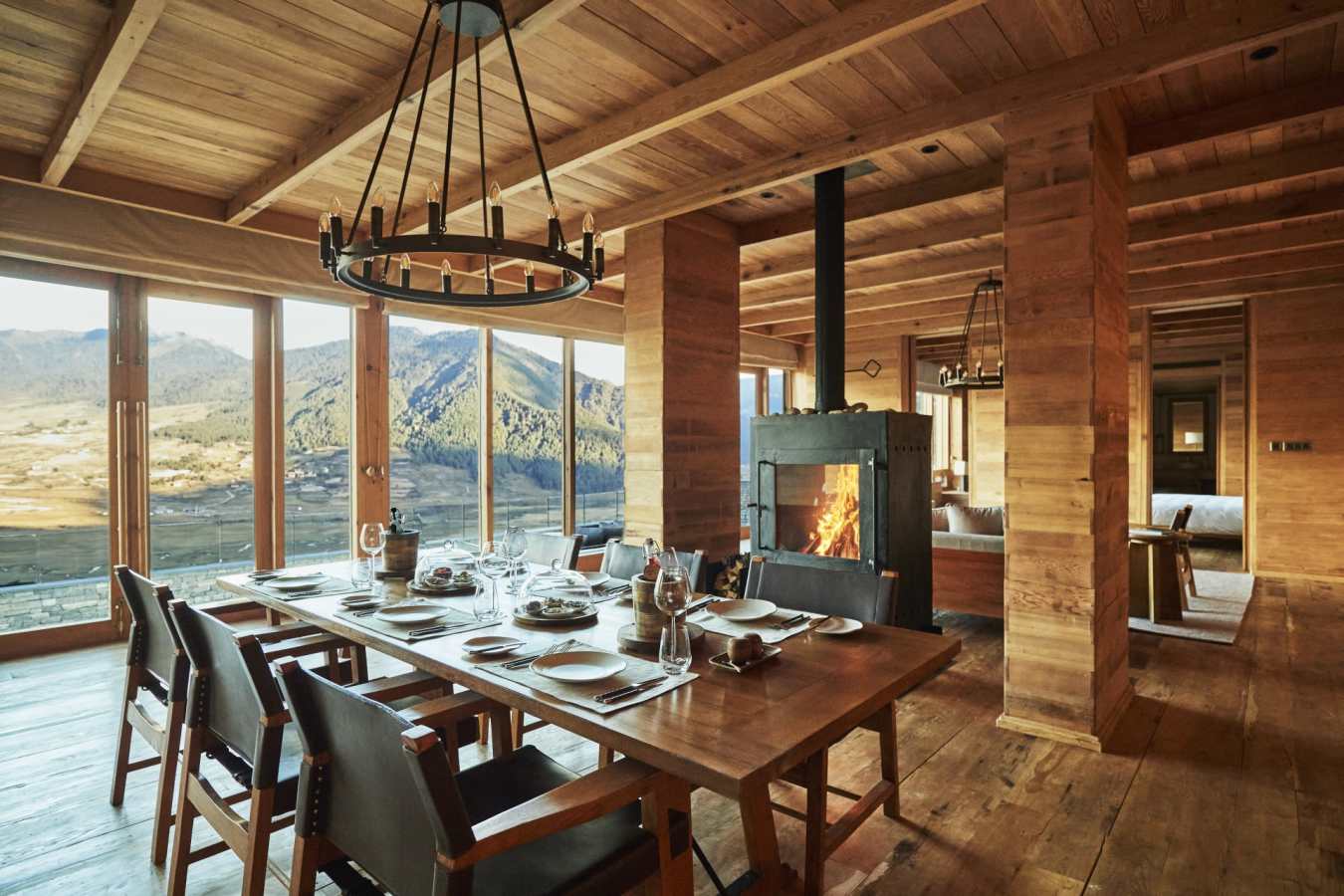 Two Bedroom Villa Dining Room - Six Senses Gangtey