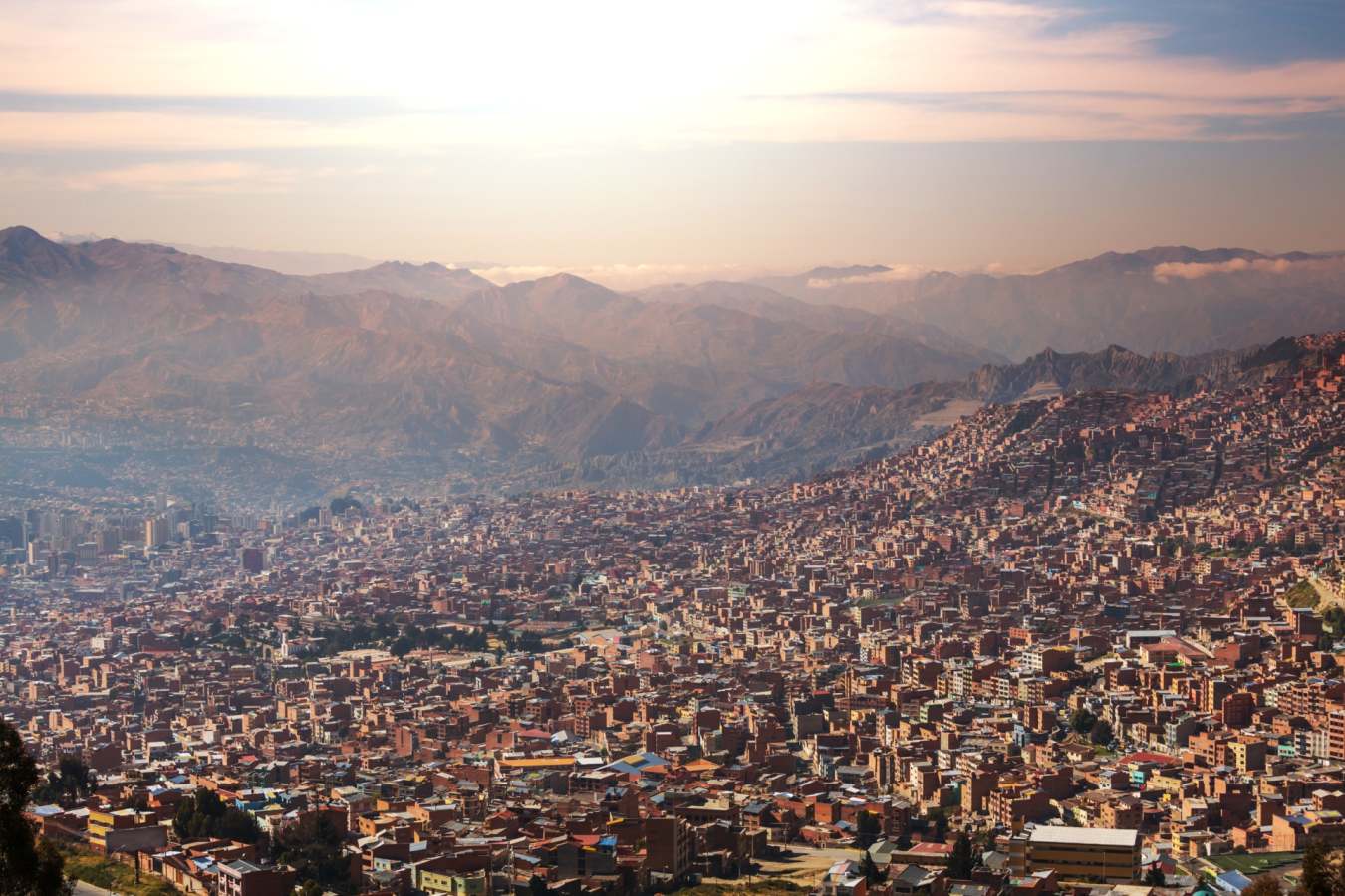 La Paz from above - Atacama to Lake Titicaca