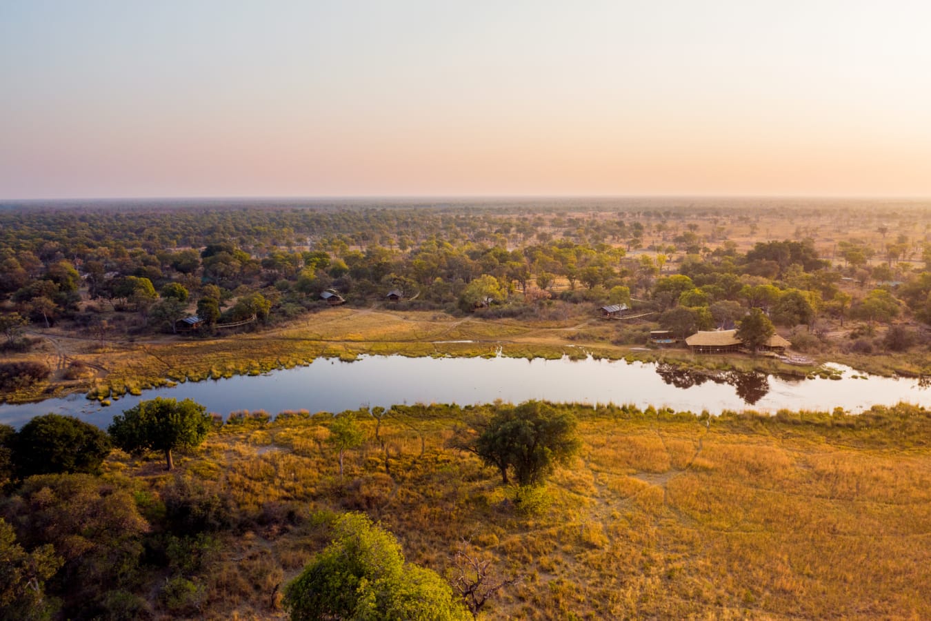 Aerial of camp