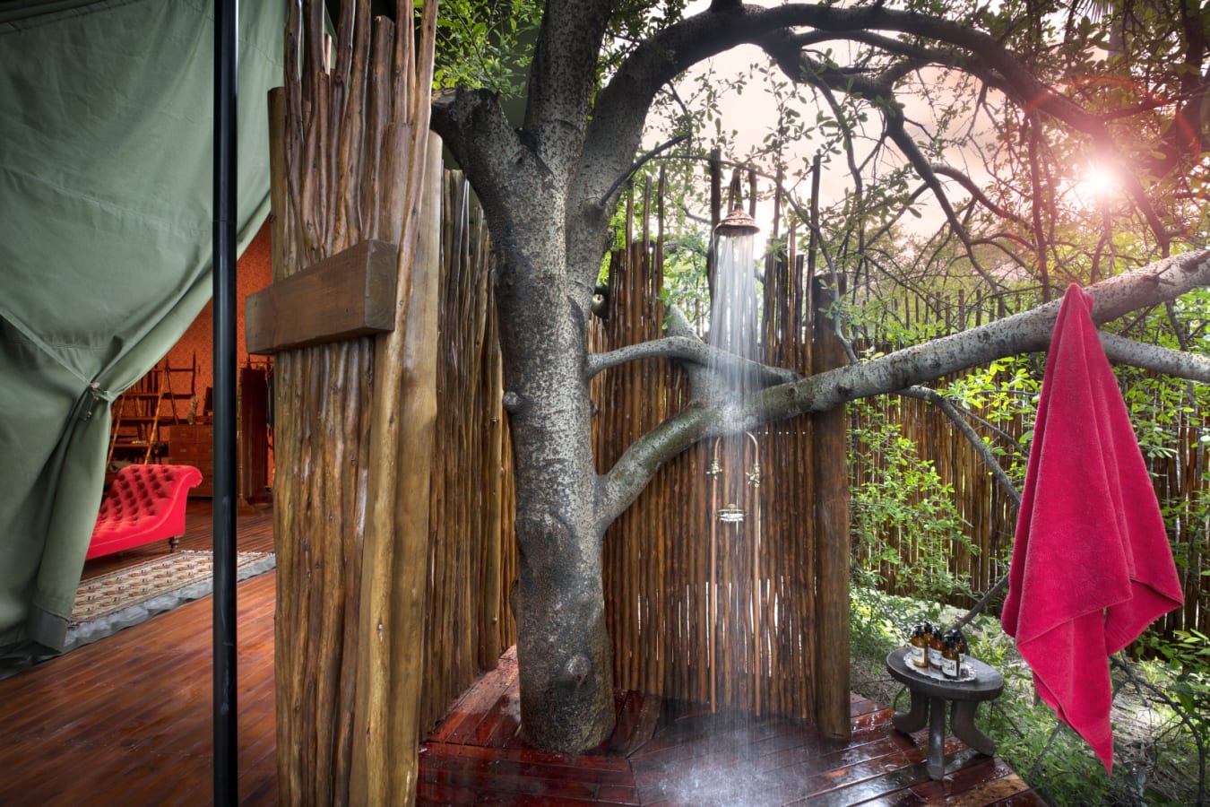 outdoor shower