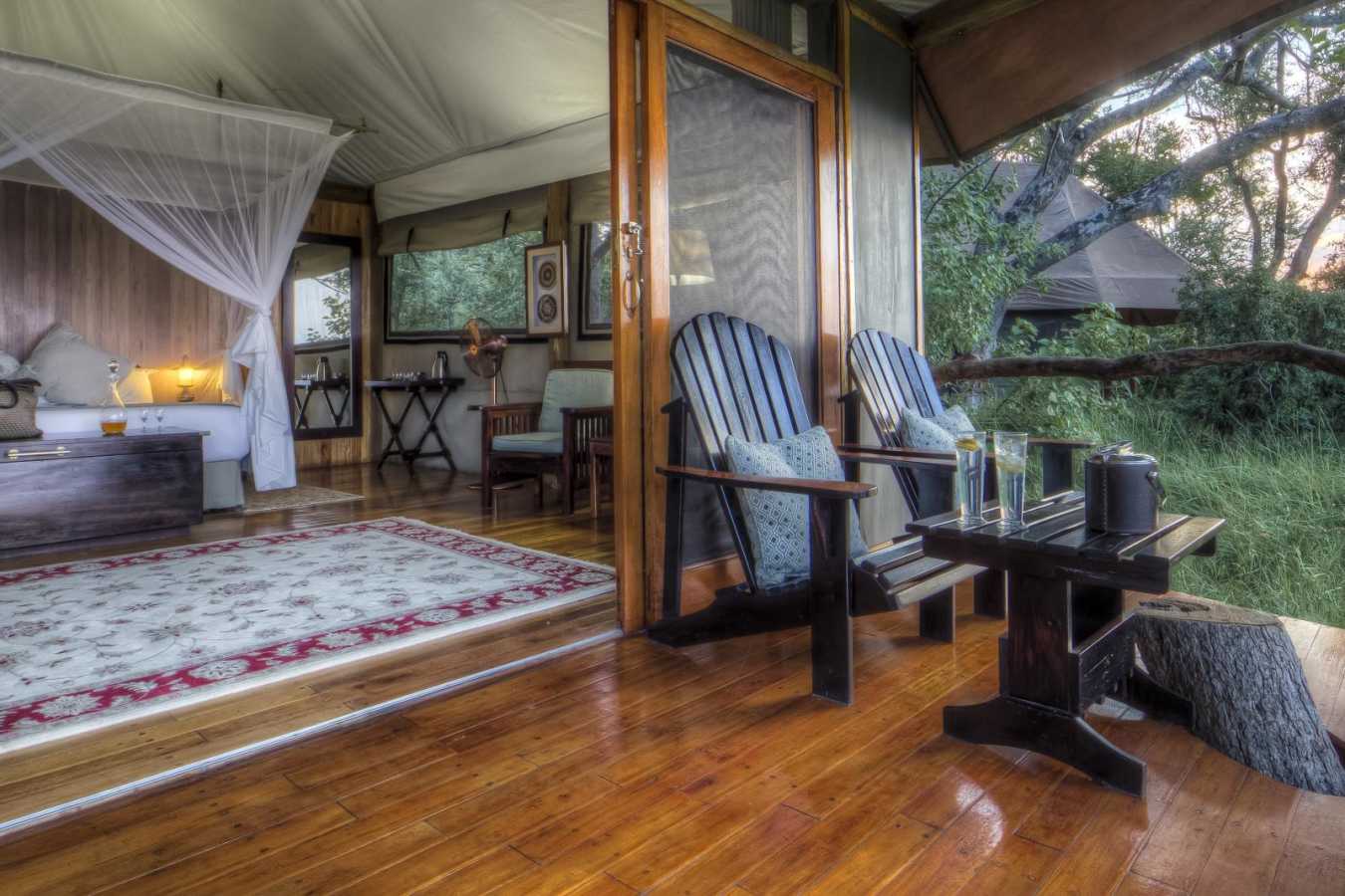 Tent with deck - Kanana Camp