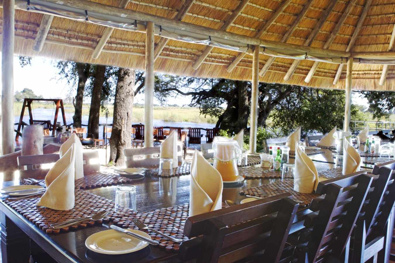 Kwando Lagoon Camp Dining