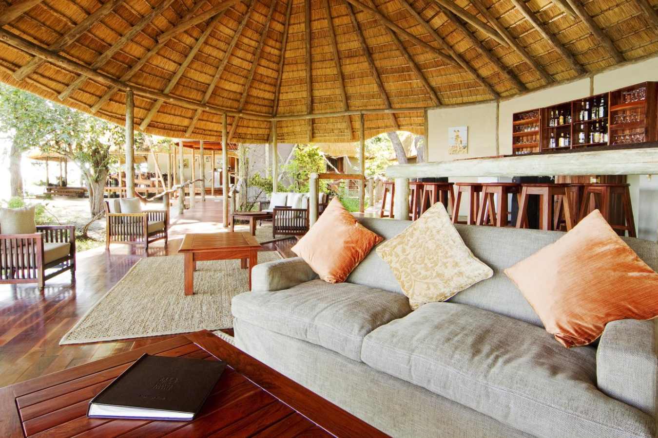 Kwando Lagoon Camp Lounge